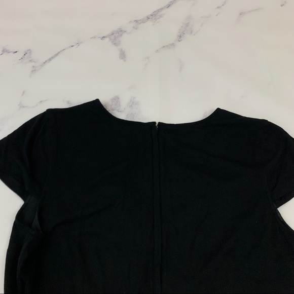 Modcloth black and gray striped cap sleeve sheath dress with pockets - Picture 9 of 12